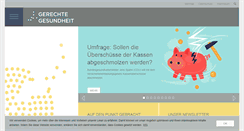 Desktop Screenshot of gerechte-gesundheit.de